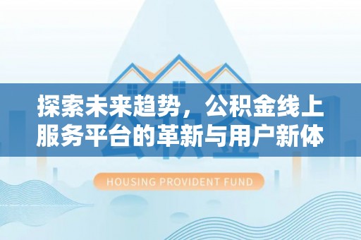 岑溪探索未来趋势，公积金线上服务平台的革新与用户新体验